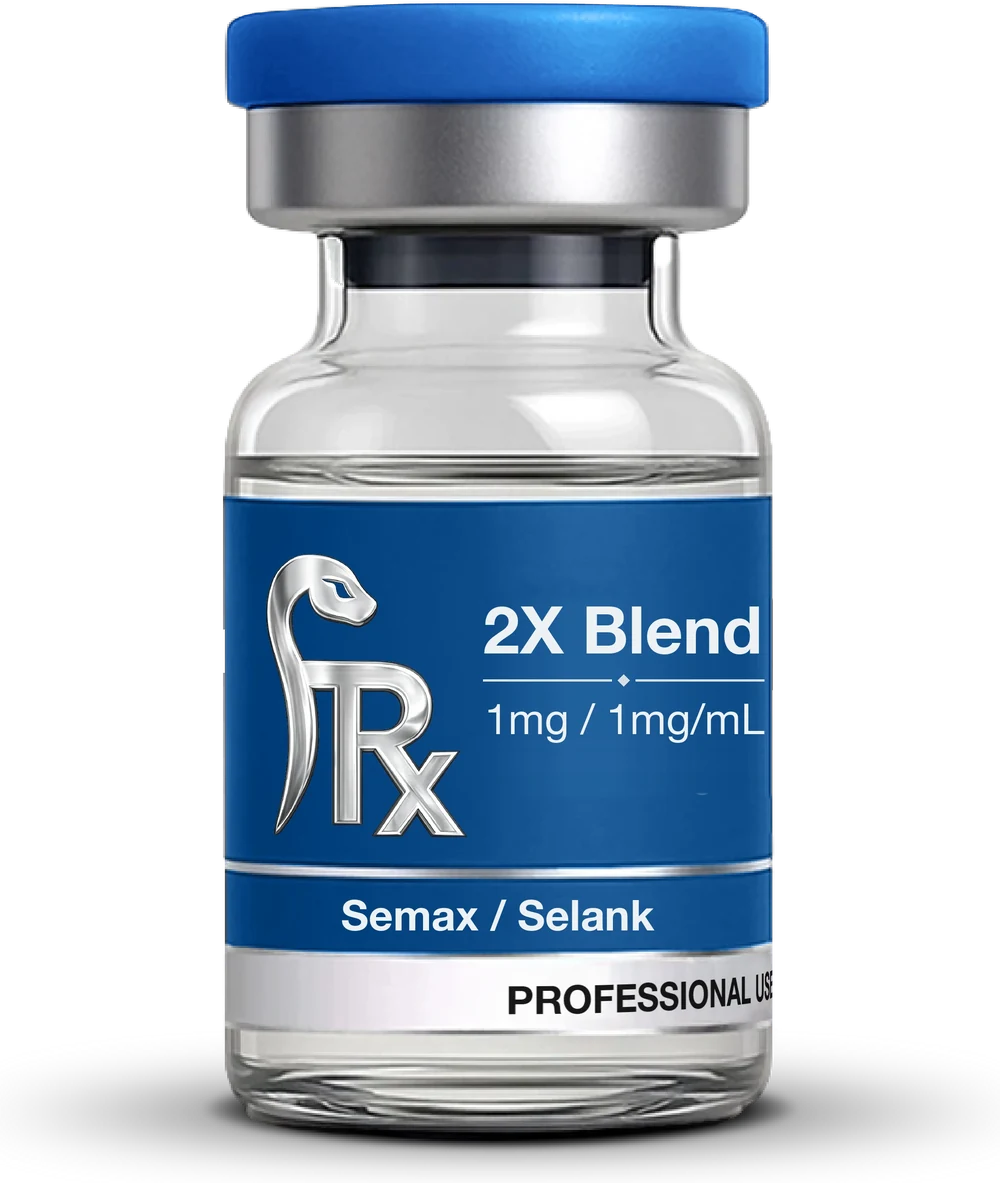 ForbiddenRx generic peptide vial — Semax / Selank photography in progress